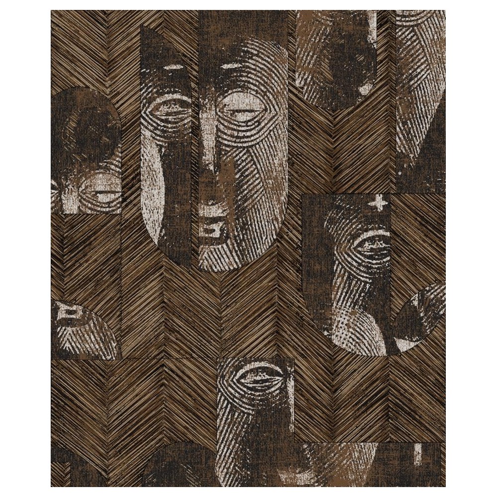 PAPEL PINTADO KHROMA TRIBUTE MASK BAMBOO NEG/OCR