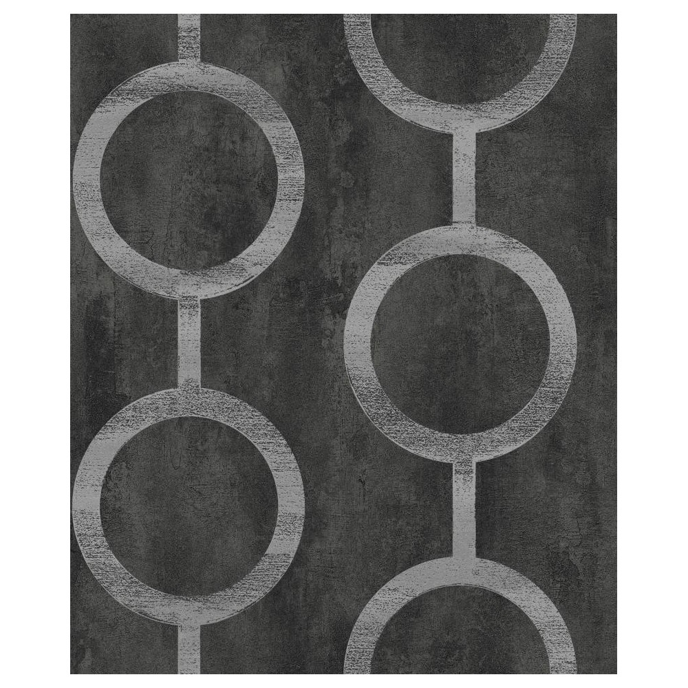 PAPEL PINTADO KHROMA PRISMA CONTEMPORARY NEGRO/MET