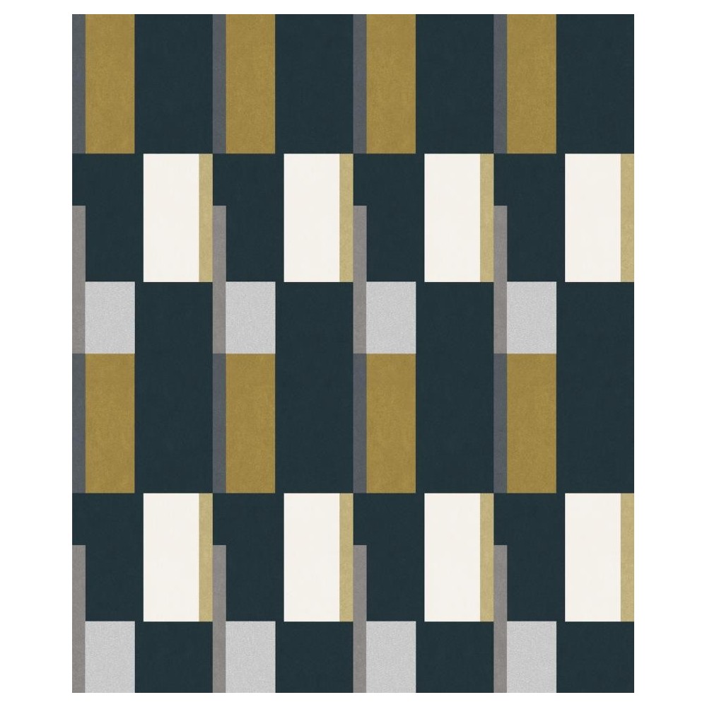 PAPEL PINTADO KHROMA PRISMA EBONY AZUL/BEIGE/VERDE