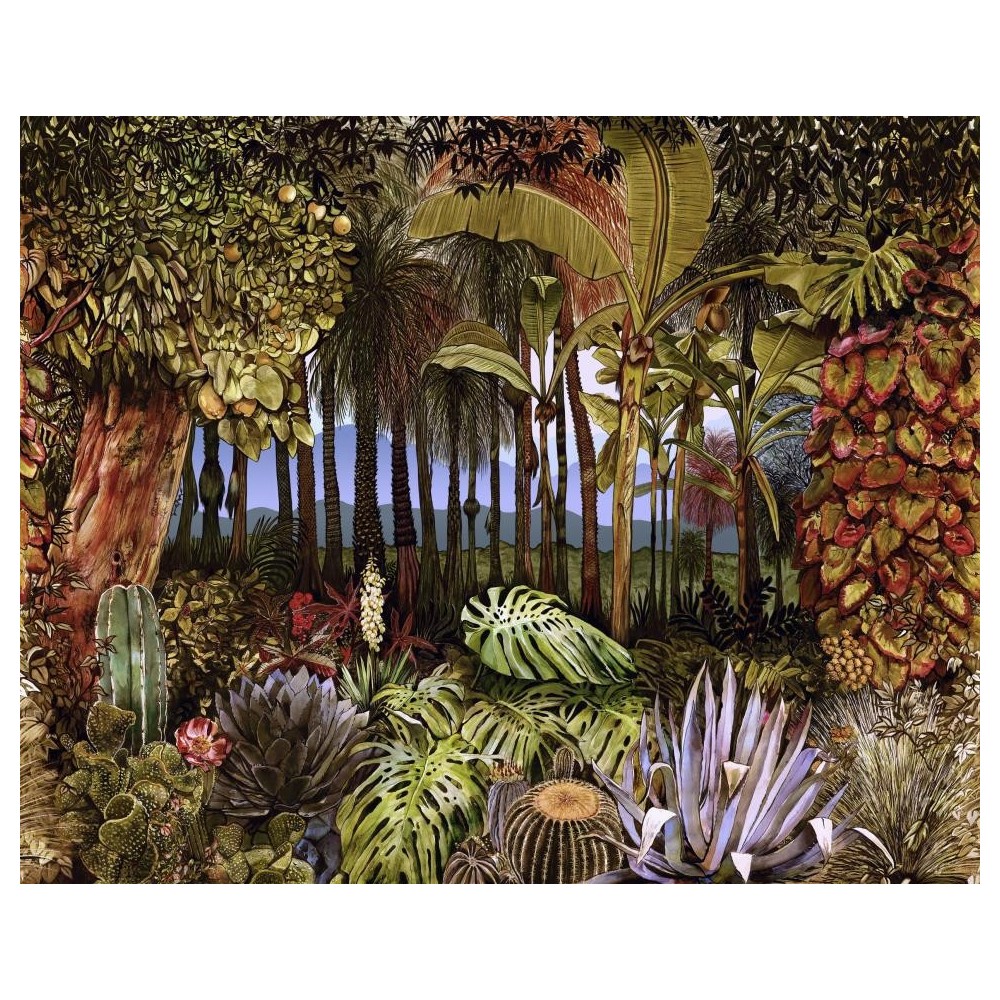 MURAL COORDONNE 40AN JOSE HORTELANO VER/TEJA/MALVA