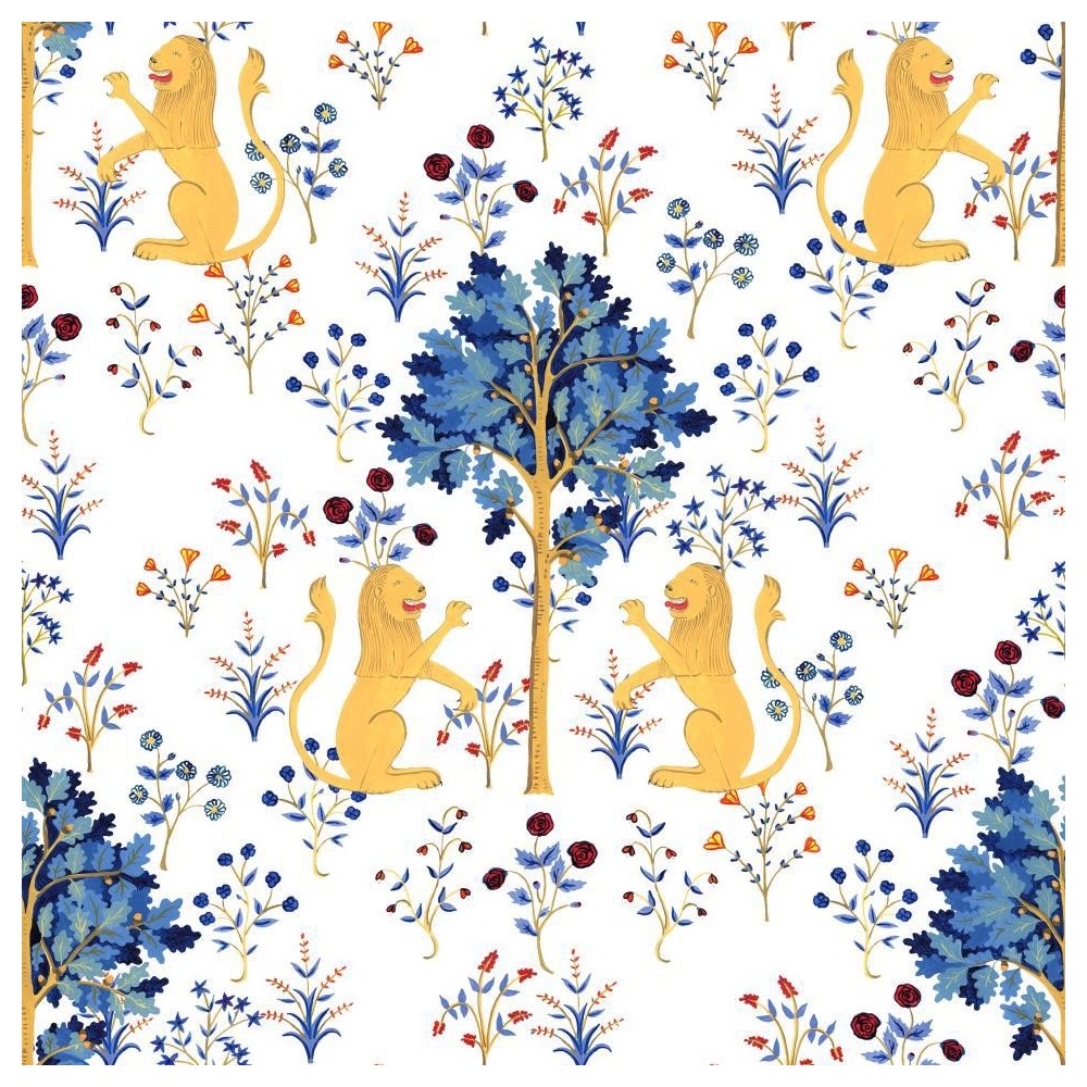 PAPEL PINTADO COORDONNE 40AN STUART BL/AM/AZUL