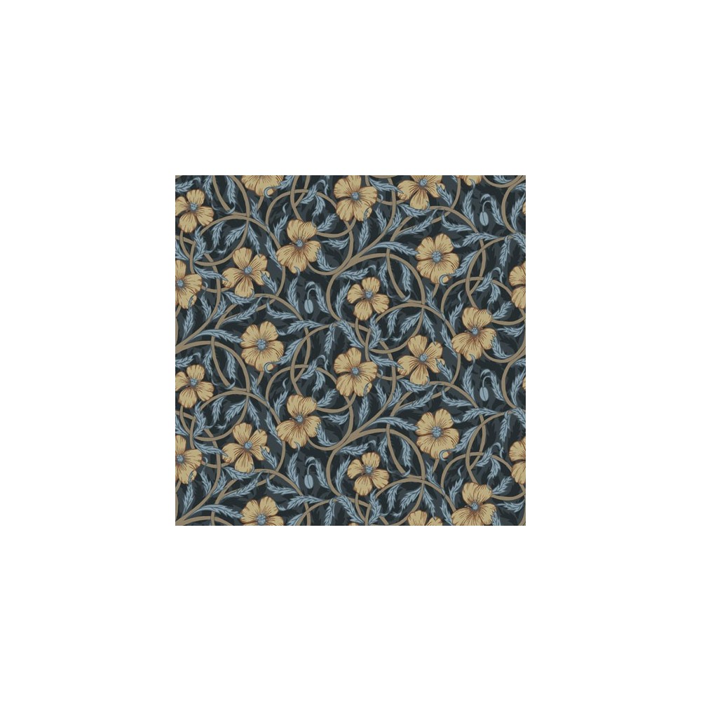 PAPEL PINTADO TRES TINTAS LYCKEBO AZUL/MAR/CREMA