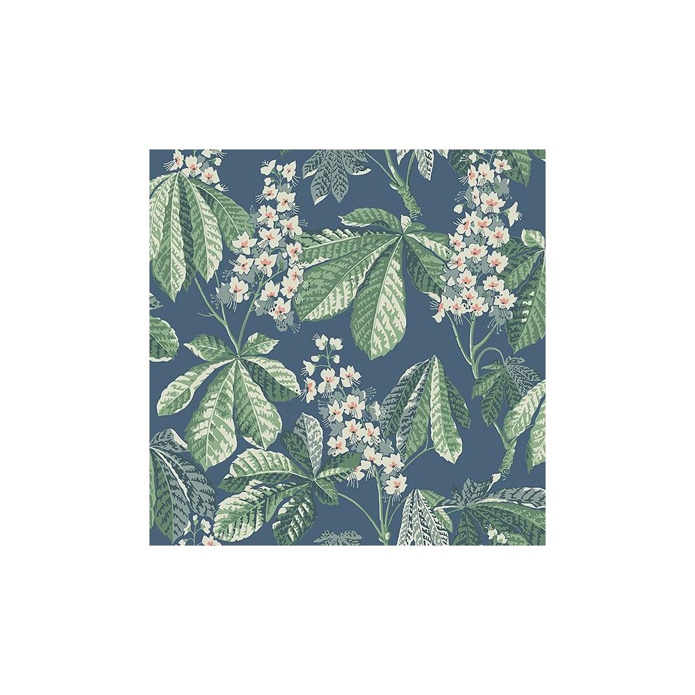 PAPEL PINTADO COORDONNE IN BLOOM CHESNUT AZUL/VER