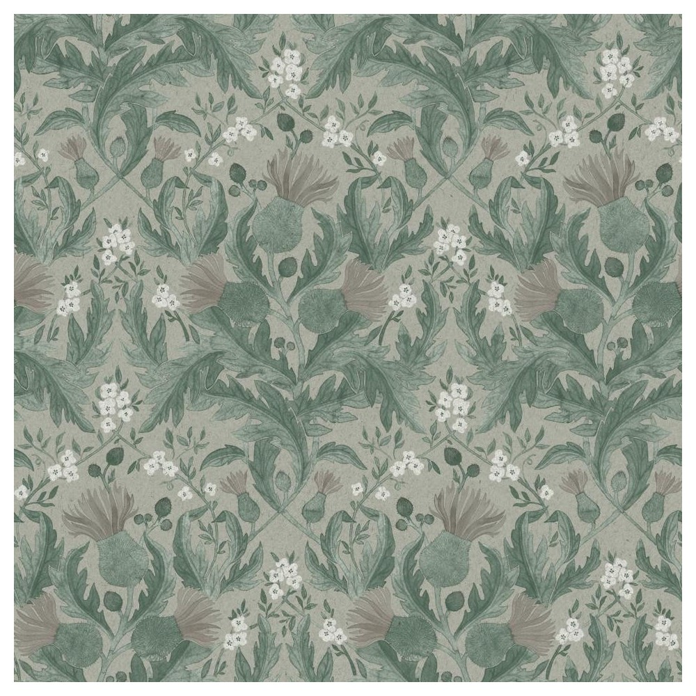 PAPEL PINTADO COORDONNE IN BLOOM THISTLE VER/BL/MA
