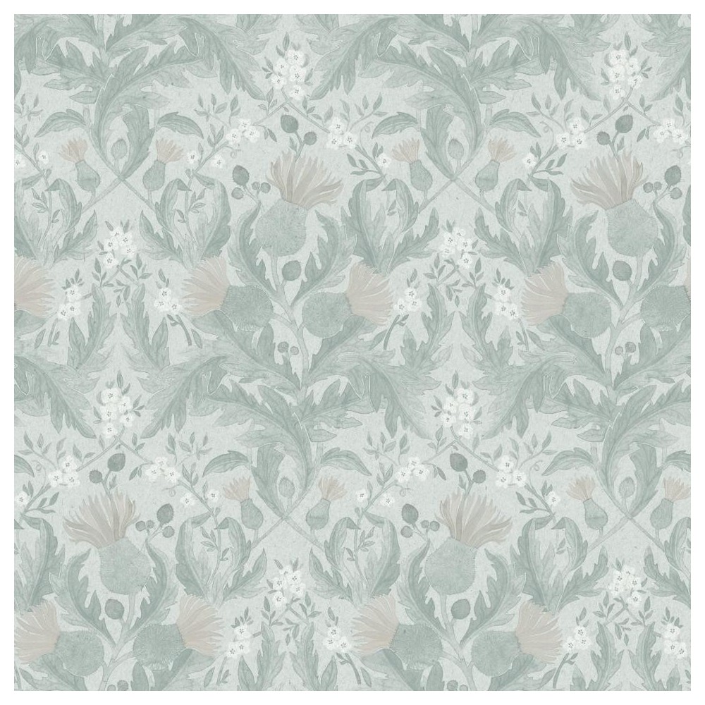 PAPEL PINTADO COORDONNE IN BLOOM THISTLE GRIS/BLA
