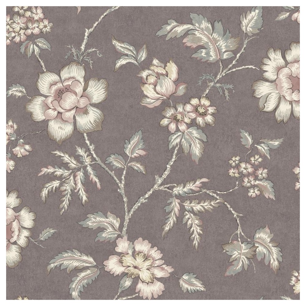 PAPEL PINTADO COORDONNE IN BLOOM CAMILLE MALV/GRIS