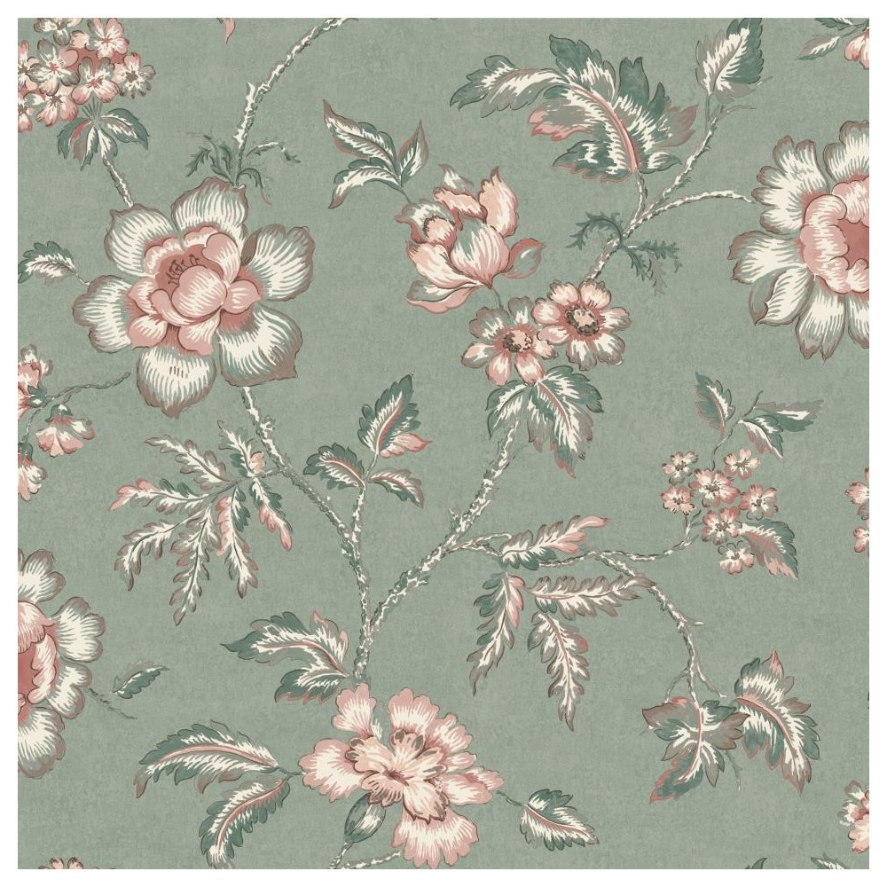 PAPEL PINTADO COORDONNE IN BLOOM CAMILLE VER/TEJA