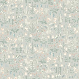 PAPEL PINTADO COORDONNE IN BLOOM FIELD GRIS/BL/VER