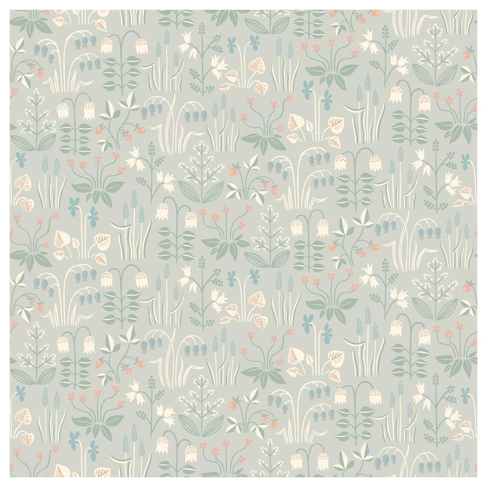 PAPEL PINTADO COORDONNE IN BLOOM FIELD GRIS/BL/VER