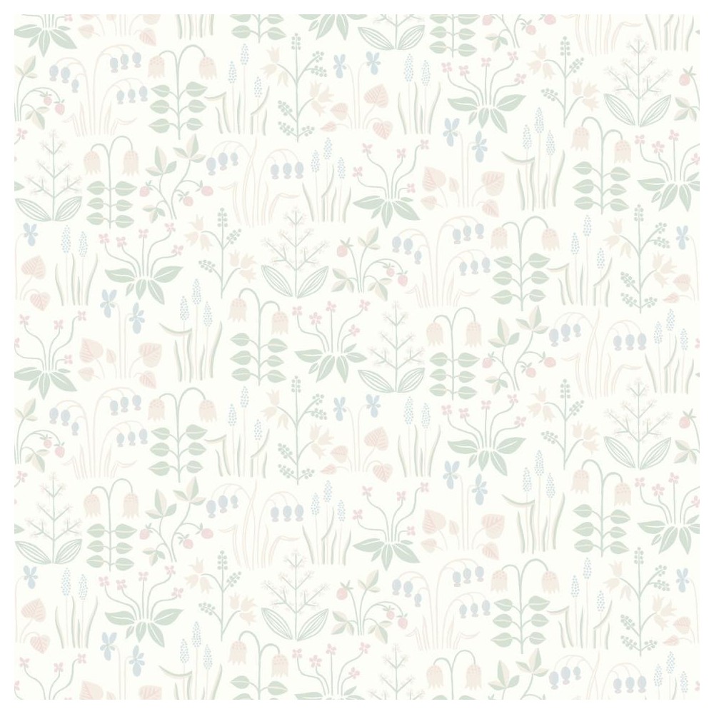 PAPEL PINTADO COORDONNE IN BLOOM FIELD BLA/VER/AZU