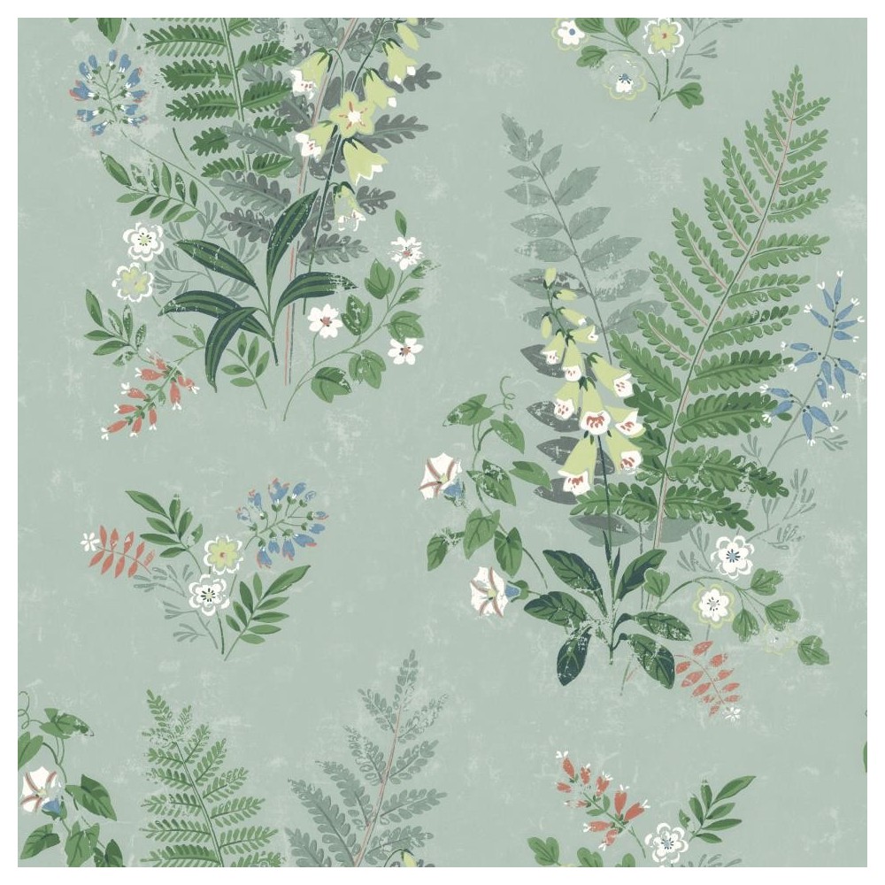 PAPEL PINTADO COORDONNE IN BLOOM FOXGLOVE VER/AZUL