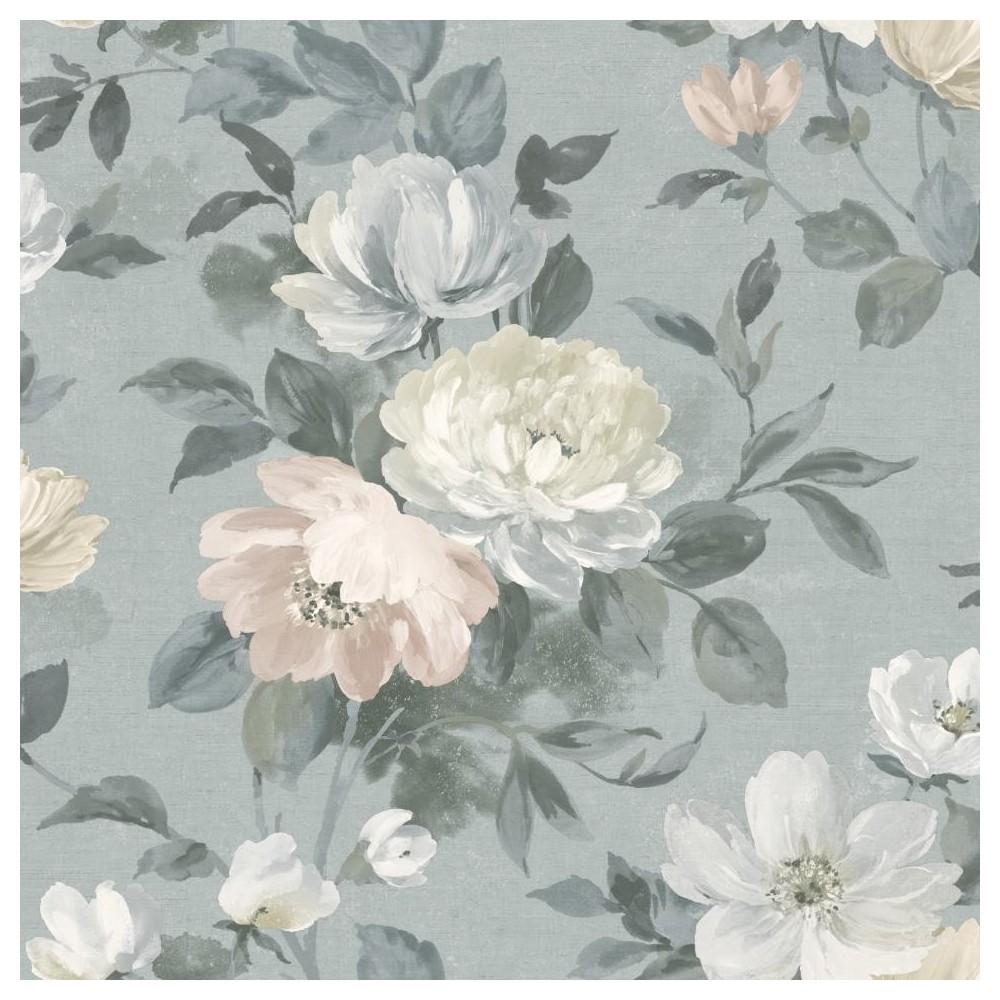 PAPEL PINTADO COORDONNE IN BLOOM PEONY GRIS/BEIGE