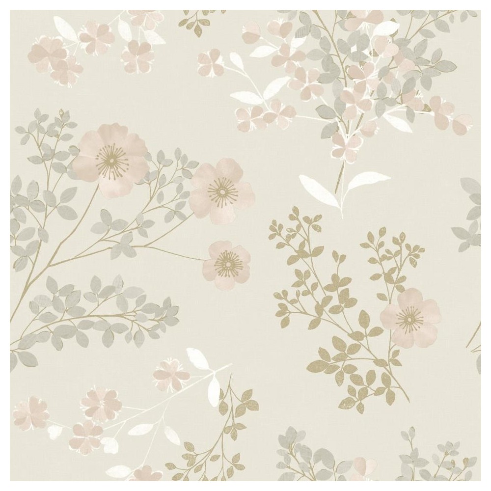 PAPEL PINTADO COORDONNE IN BLOOM PRAIRIE BEIGE/DOR