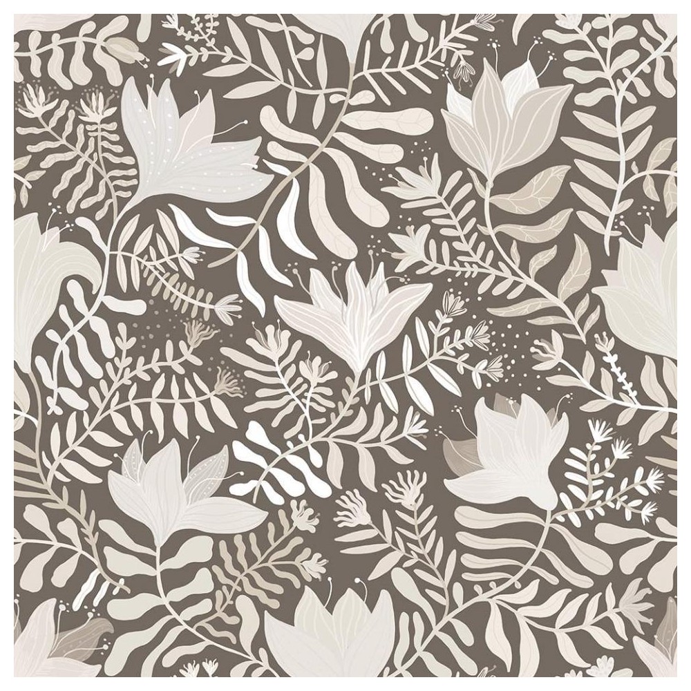 PAPEL PINTADO TRES TINTAS LINA BRITA BLA/GRIS/MAR