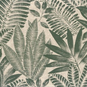 PAPEL PINTADO CASAMANCE KARABANE ALOES VERDE/BEIGE