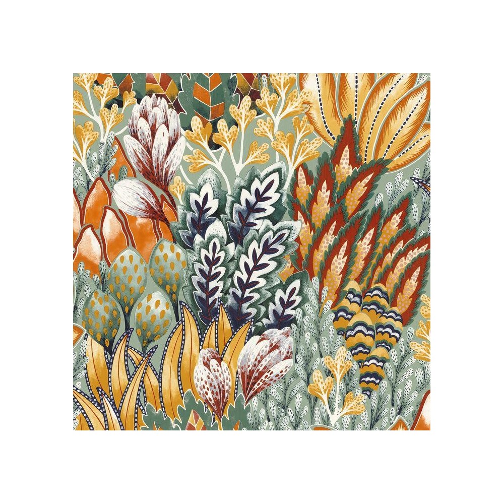 PAPEL PINTADO CASAMANCE KARABANE AVICENNIA VERD/AM