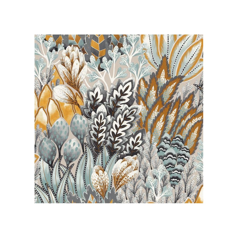 PAPEL PINTADO CASAMANCE KARABANE AVICENNIA GRIS/AZ