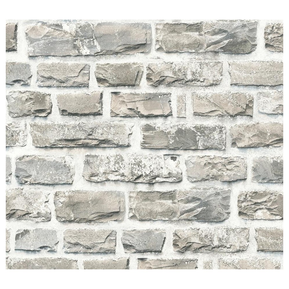 PAPEL PINTADO DISBAR ELEMENTS QUARRY GRIS/BLANCO