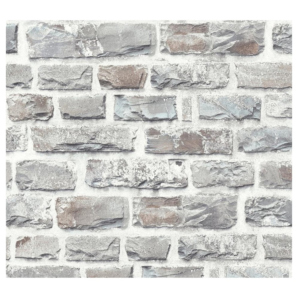 PAPEL PINTADO DISBAR ELEMENTS QUARRY PIEDRA/BLANCO
