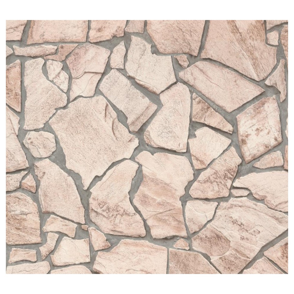 PAPEL PINTADO DISBAR ELEMENTS FOSSIL BEIGE/GRIS