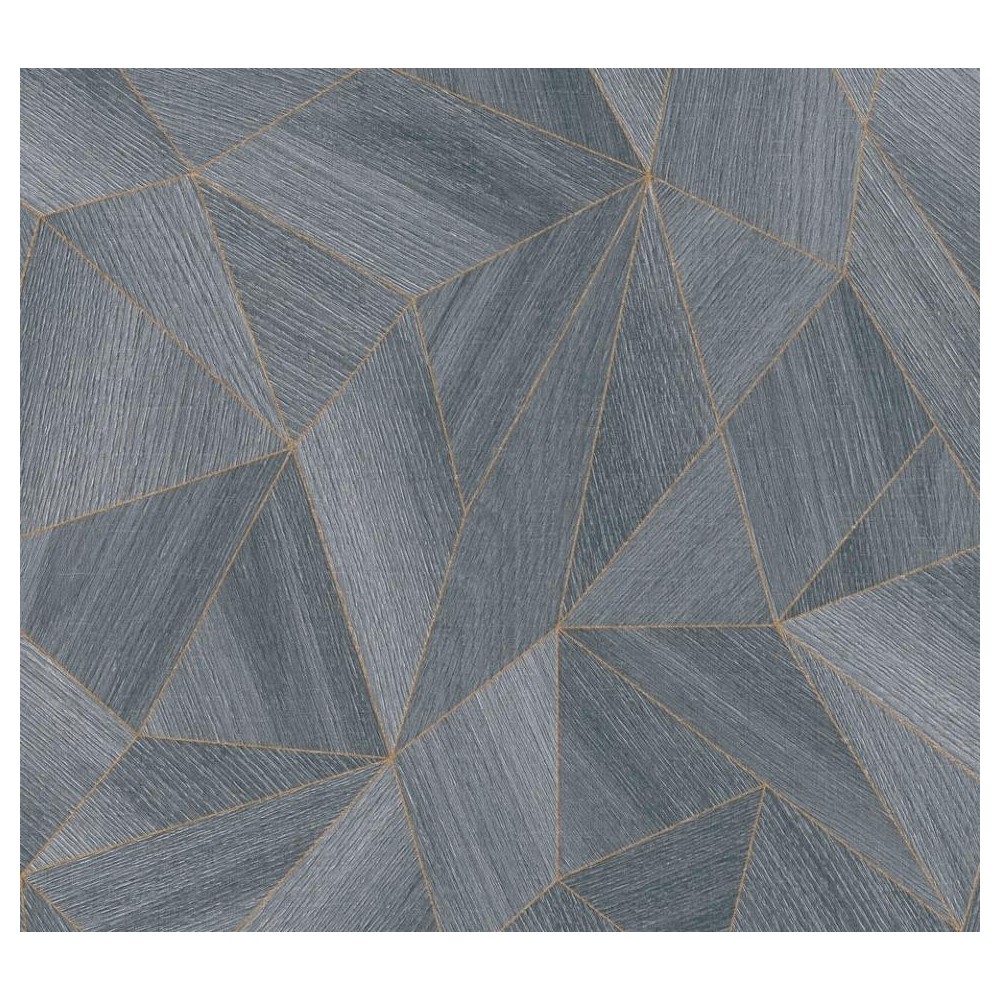 PAPEL PINTADO DISBAR ELEMENTS COZY WOOD GRIS/DOR