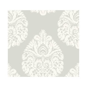 PAPEL PINTADO COORDONNE 24 KARAT DAMASK GRIS/BLAN