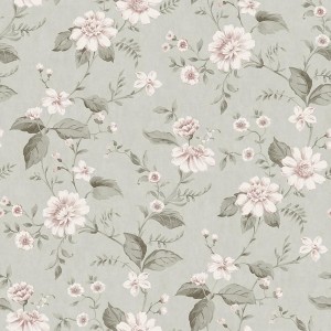 PAPEL PINTADO COORDONNE COTTAGE LAURA VER/ROSA/MAR
