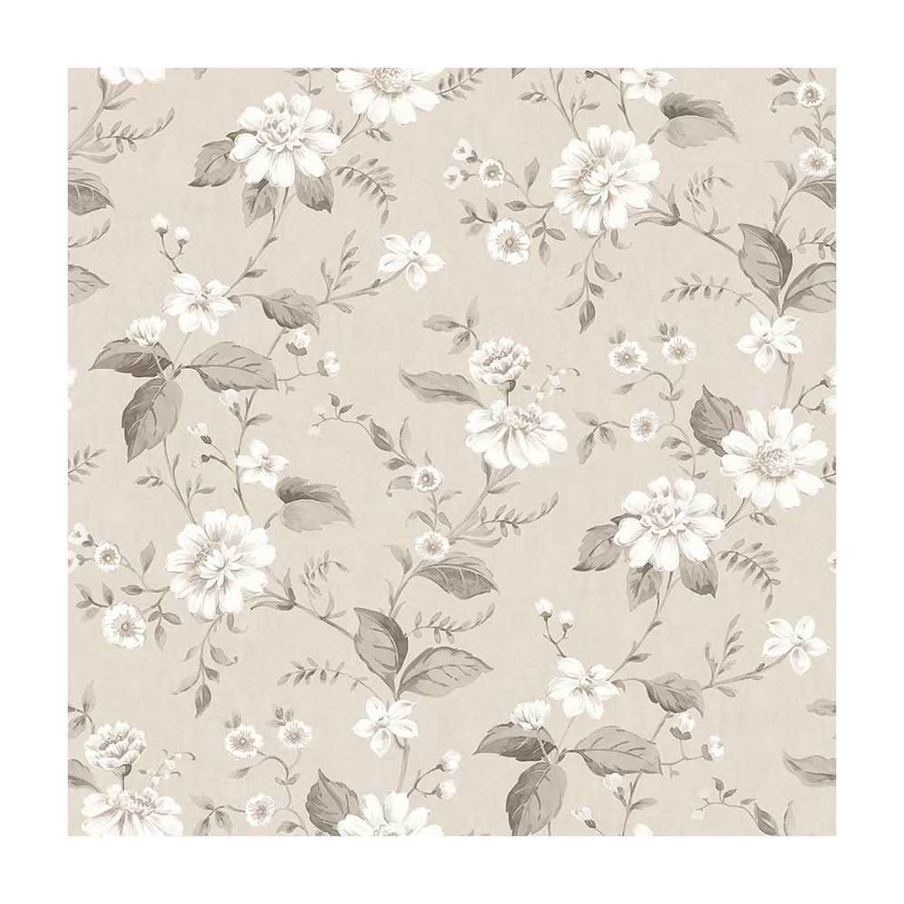 PAPEL PINTADO COORDONNE COTTAGE LAURA BEI/CHOC/BLA