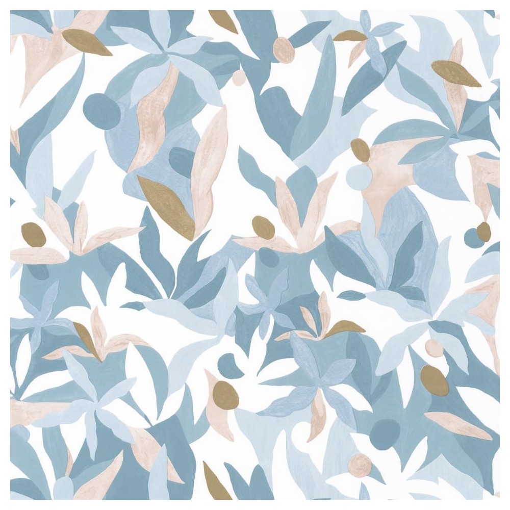 PAPEL PINTADO CASELIO IMAGINATION FAUVE AZ/BL/DOR