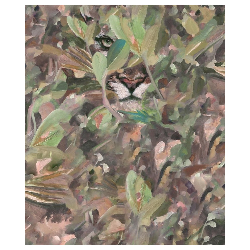 PAPEL PINTADO COORDONNE NATURAE HIDDEN PUMA VER/RO