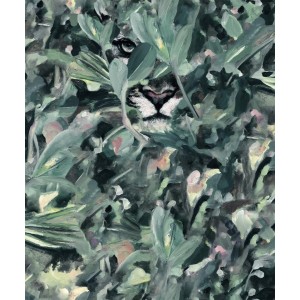 PAPEL PINTADO COORDONNE NATURAE HIDDEN PUMA VERDES