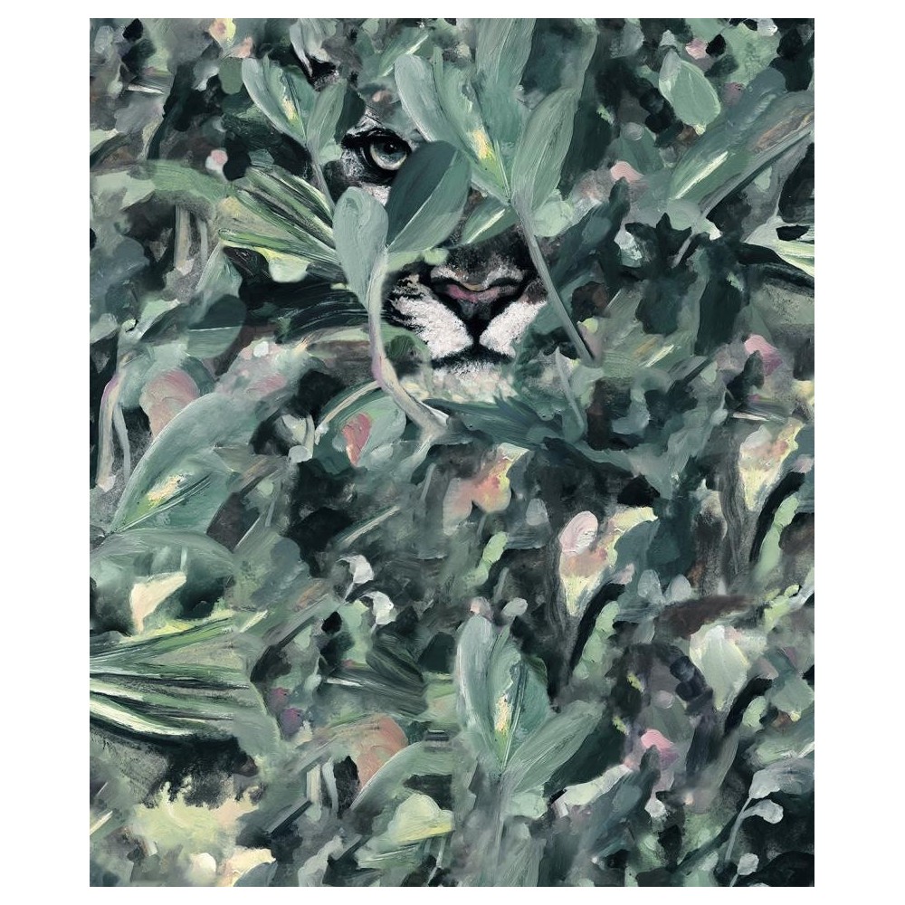 PAPEL PINTADO COORDONNE NATURAE HIDDEN PUMA VERDES