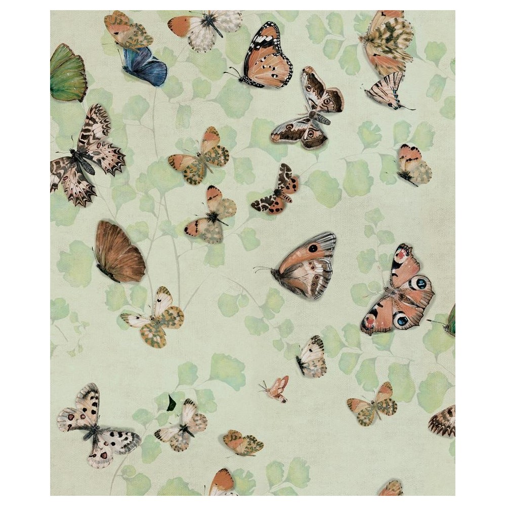 PAPEL PINTADO COORDONNE NATURAE BUTTERFLIES VERDE