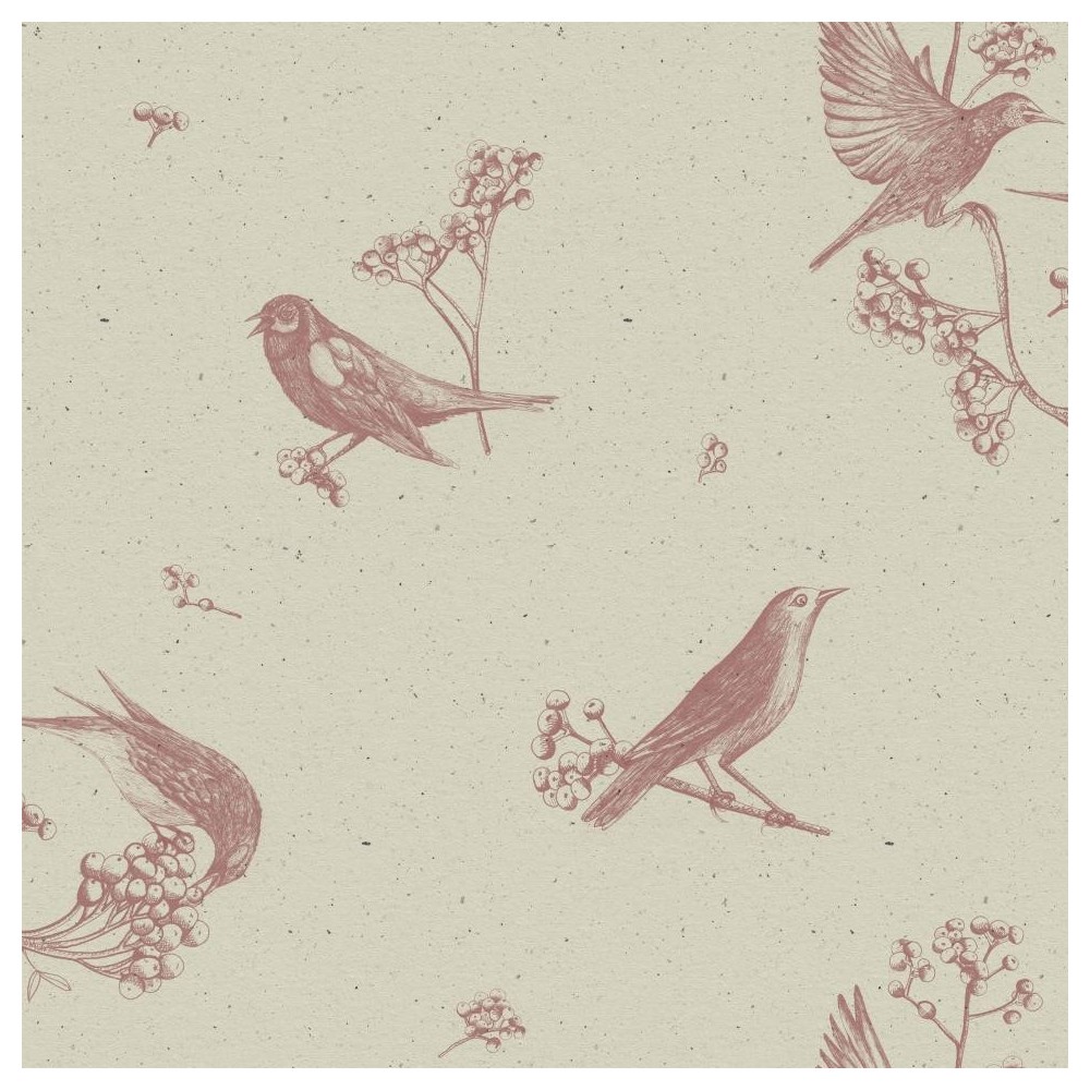 PAPEL PINTADO COORDONNE NATURAE BIRDS PAPIRUS BEIG