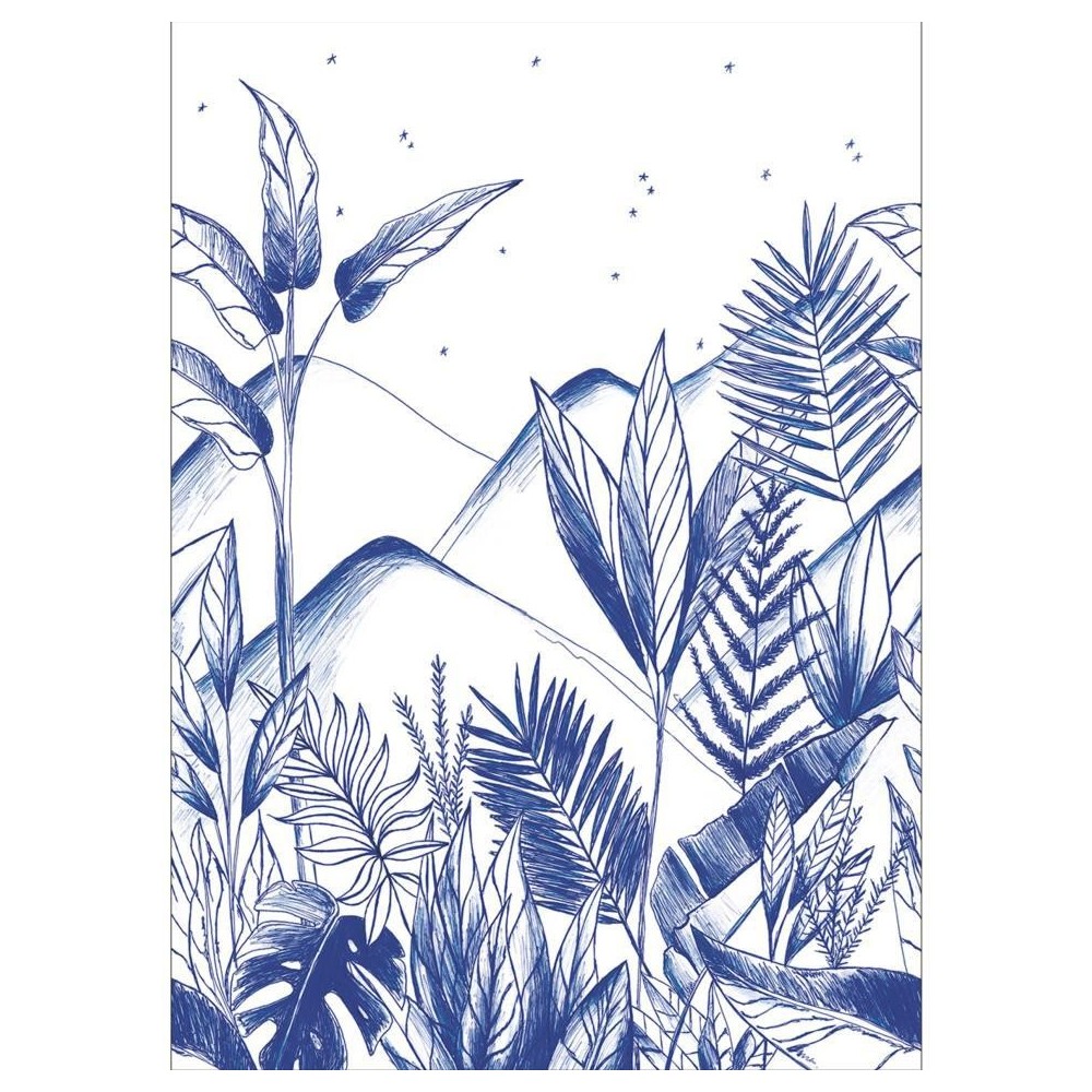 MURAL CASELIO ONLY BLUE  TROPICAL NIGHT BL/AZ