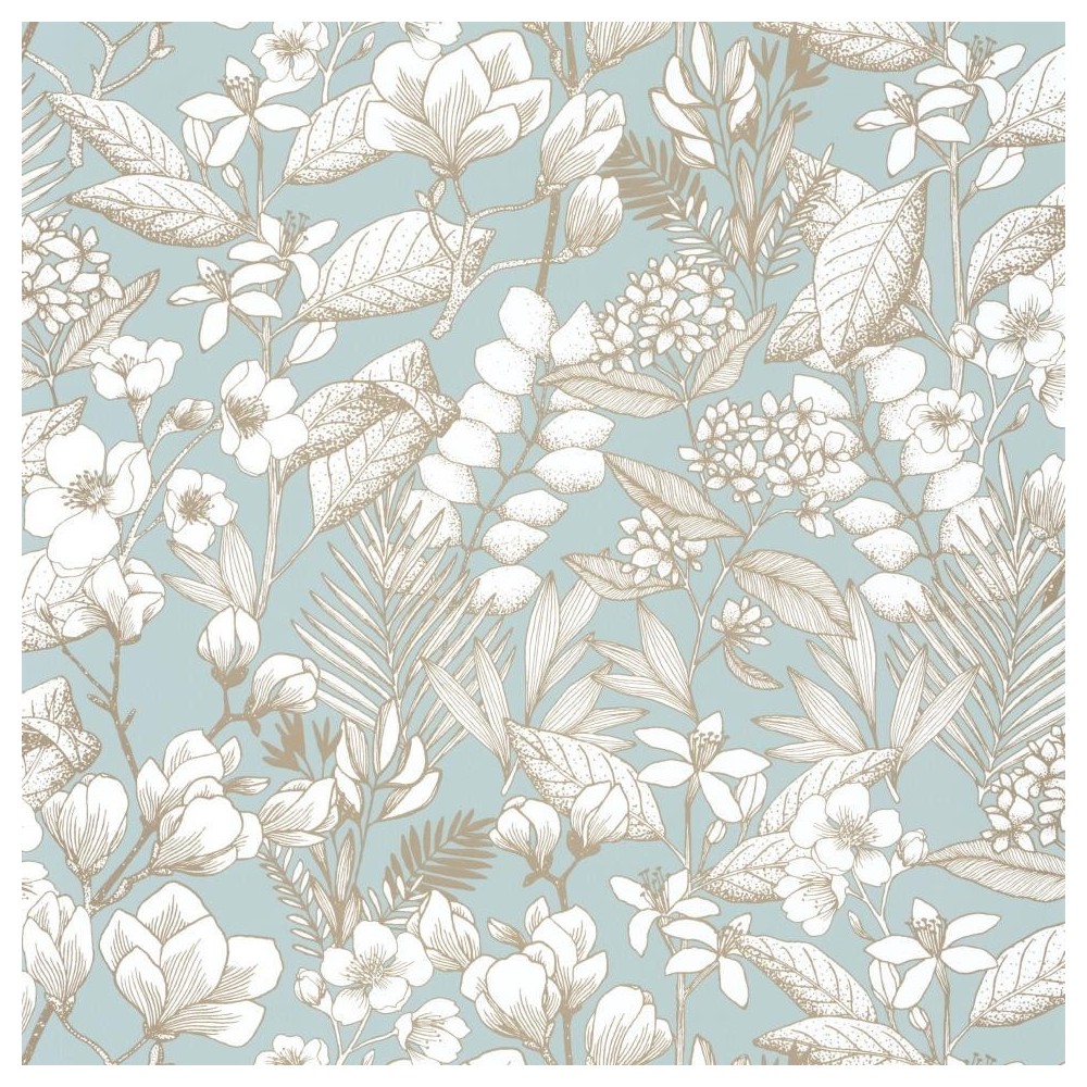 PAPEL PINTADO CASELIO ONLY BLUE LOVELY FIELD CEL/B