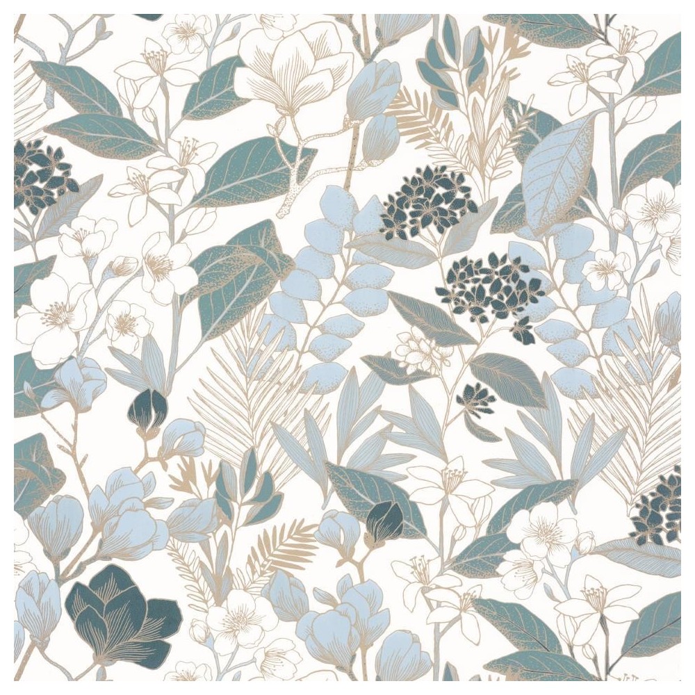 PAPEL PINTADO CASELIO ONLY BLUE LOVELY FIELD AZ/BL