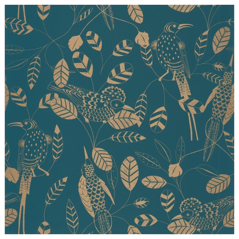 PAPEL PINTADO CASELIO ONLY BLUE ELEGANTE AZ/DOR