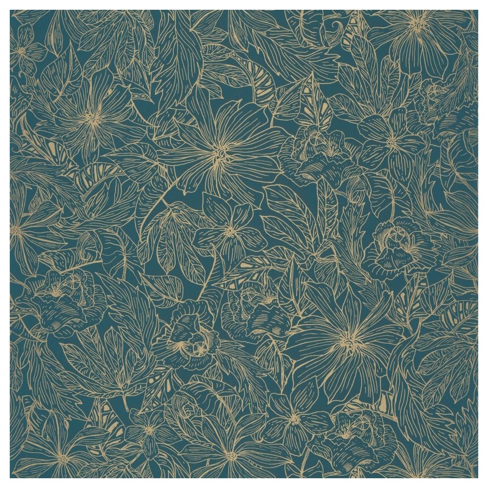 PAPEL PINTADO CASELIO ONLY BLUE TROPICAL SUN AZ/DO