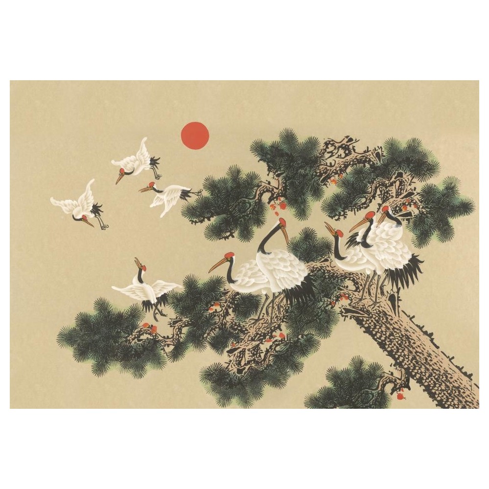 MURAL COORDONNE RANDOM CHINO UKIYO BEIG/VER