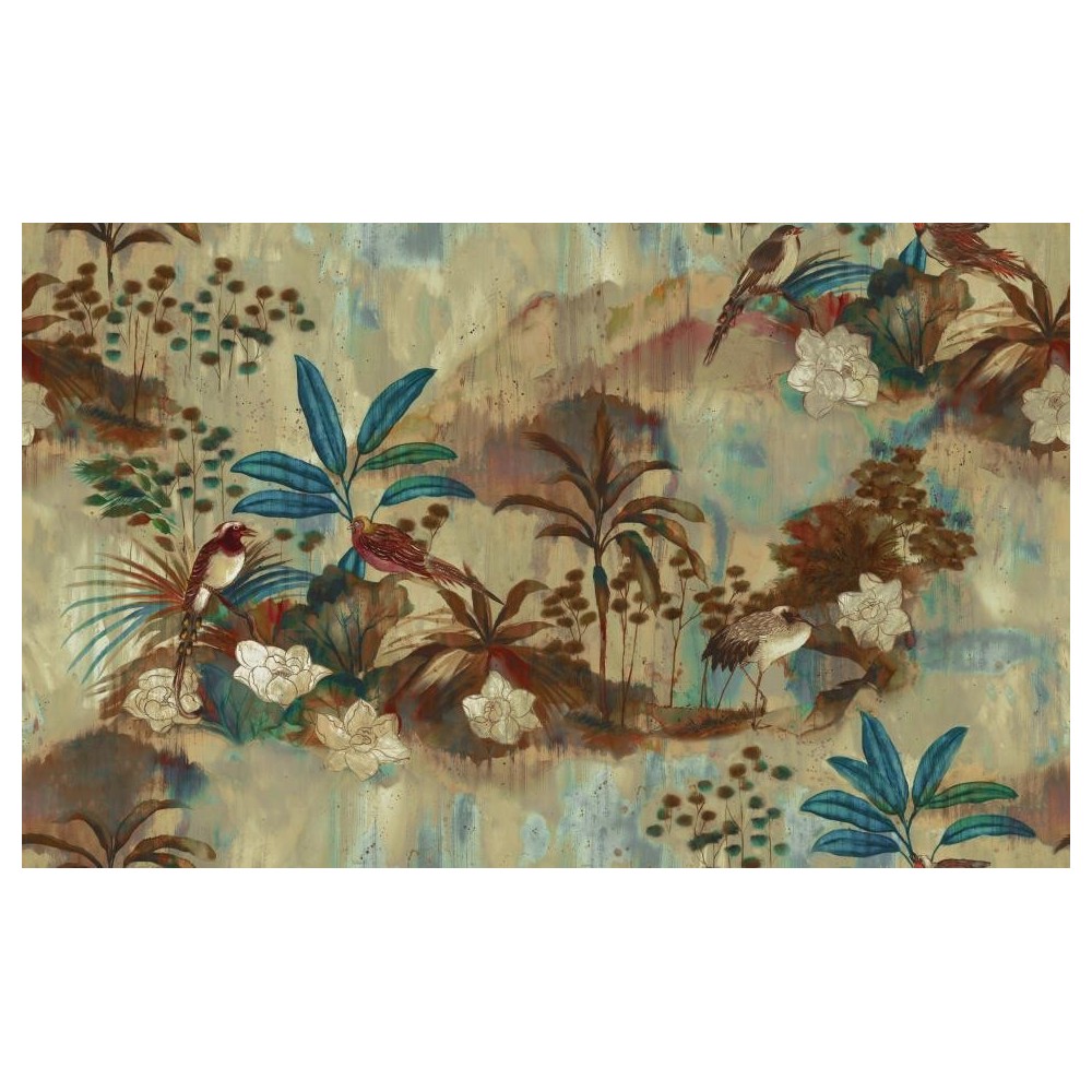 PAPEL PINTADO COORDONNE RANDOM CHINO NARA VE/AZ/MA