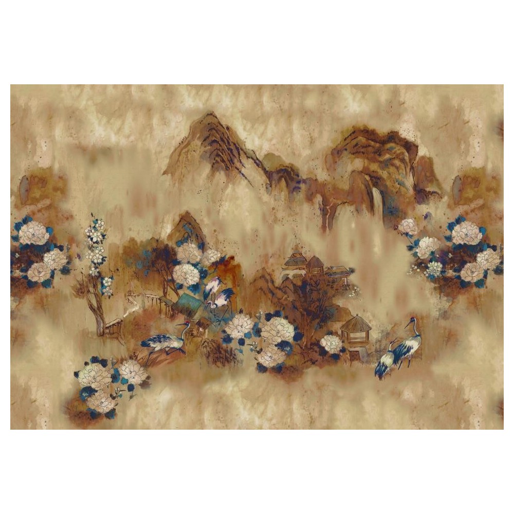 MURAL COORDONNE RANDOM CHINO KASGAR MAR/AZUL