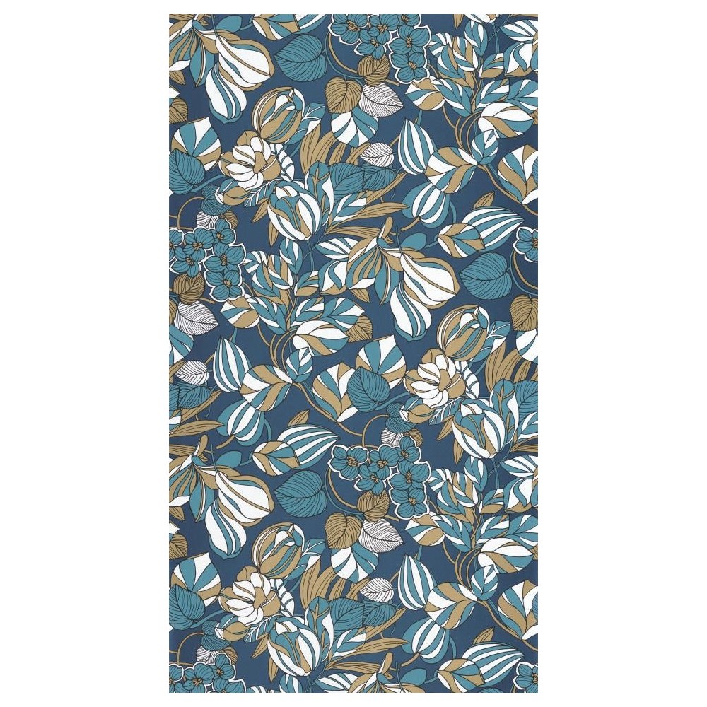 PAPEL PINTADO CASADECO 1930 TULIPE AZ/BL/DOR