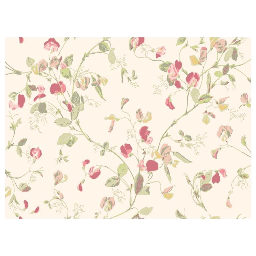 PAPEL PINTADO COLE & SON BOTANICAL SWEET PEA BEIG