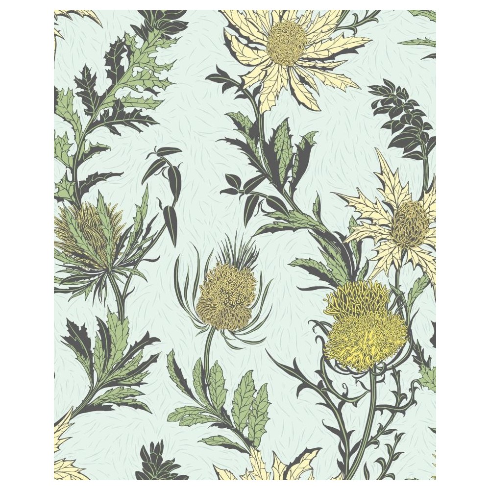 PAPEL PINTADO COLE & SON BOTANICAL THISTLE CEL/AMA