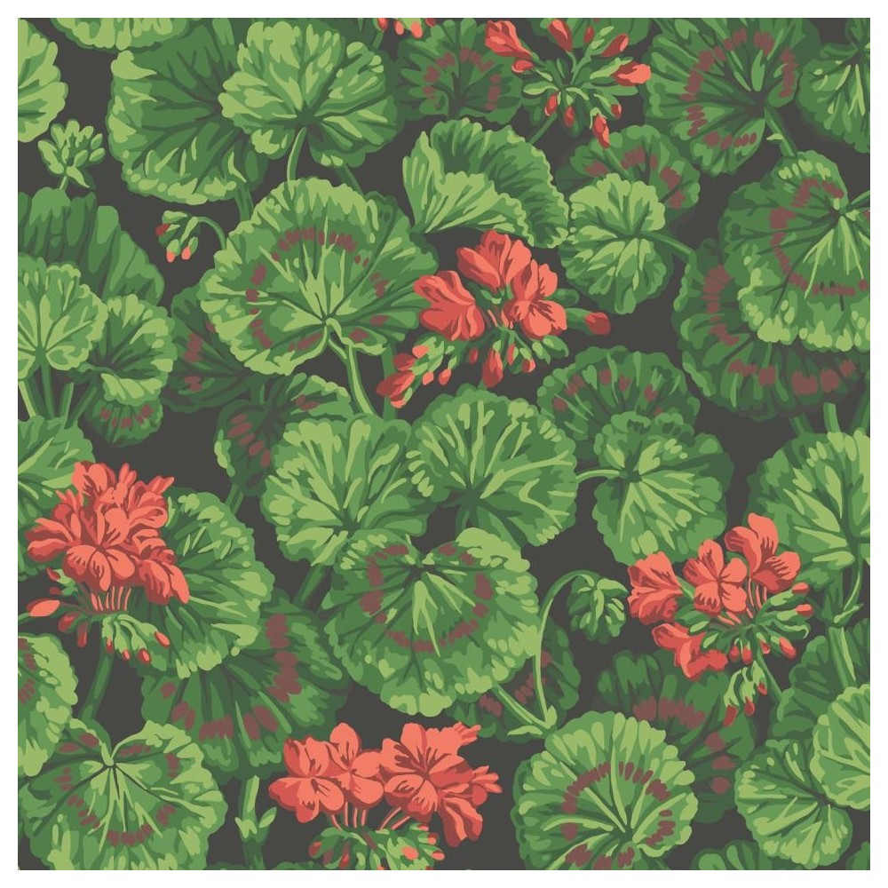 PAPEL PINTADO COLE & SON SEVILLE GERANIUM NEG/VE/R