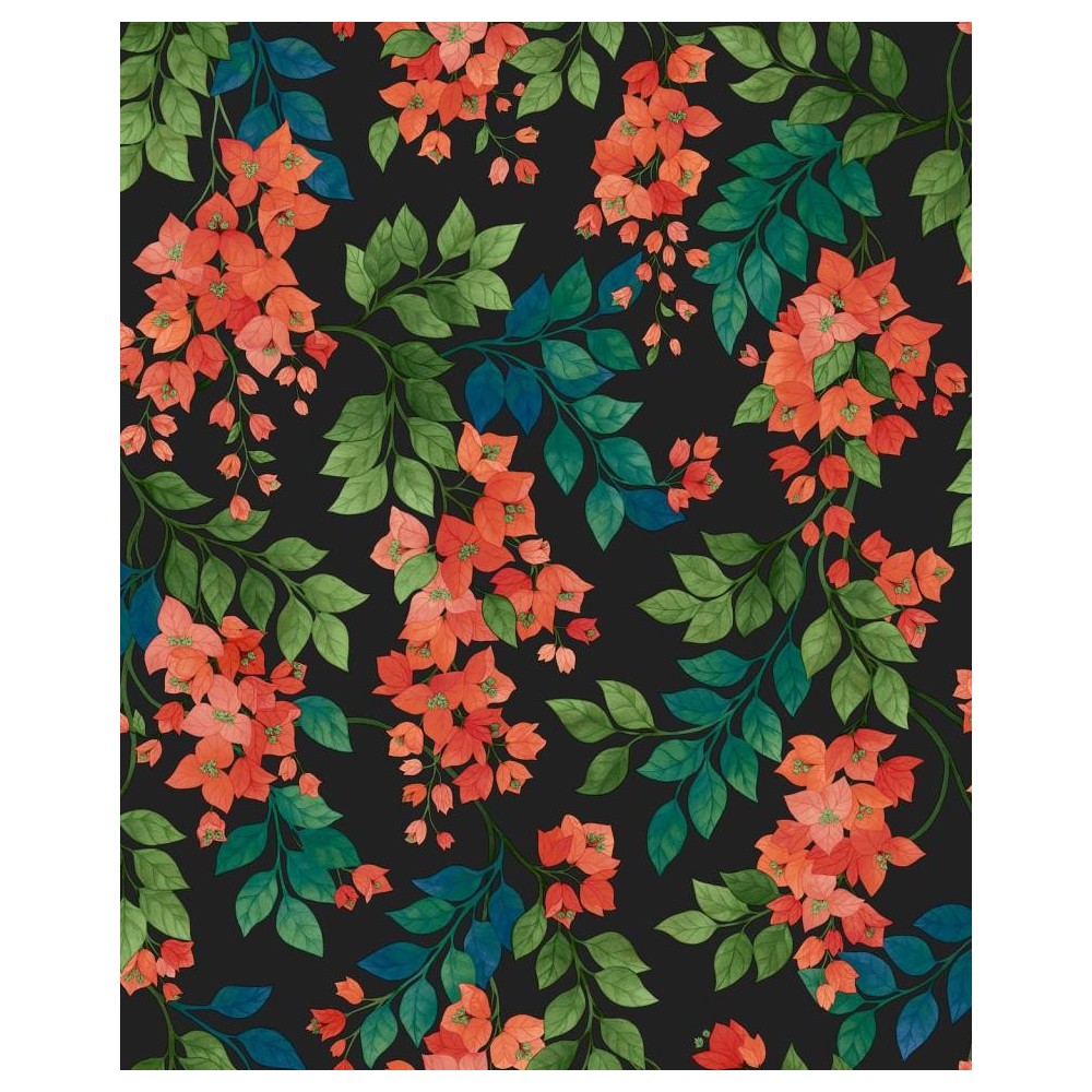 PAPEL PINTADO COLE & SON SEVILLE BOUGAINVILLEA NEG