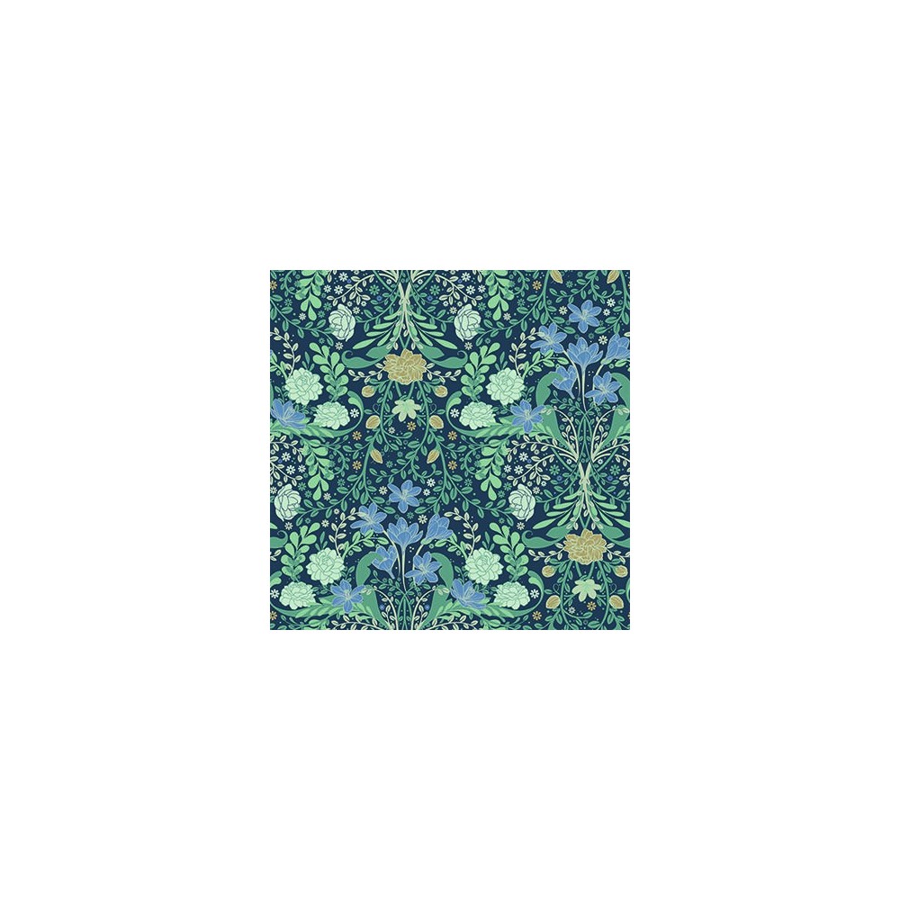 PAPEL PINTADO TRES TINTAS SUNANÖ FROSO AZUL