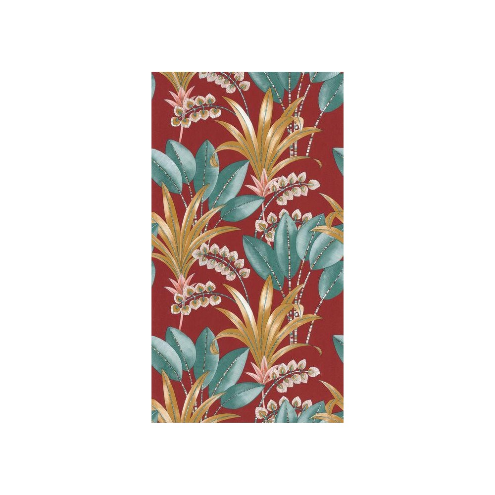 PAPEL PINTADO CASADECO NICARAGUA PALMA ROJ/VER/OCR